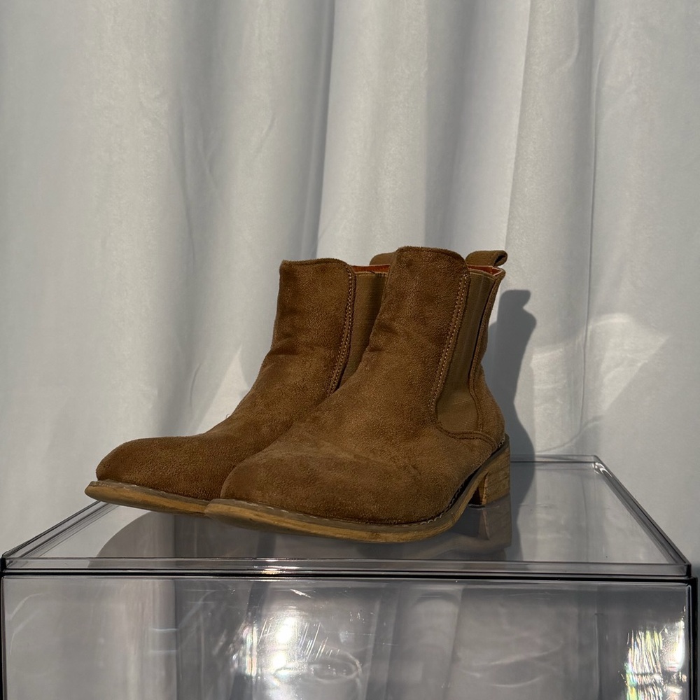 Suede Chelsea Ankle Boots